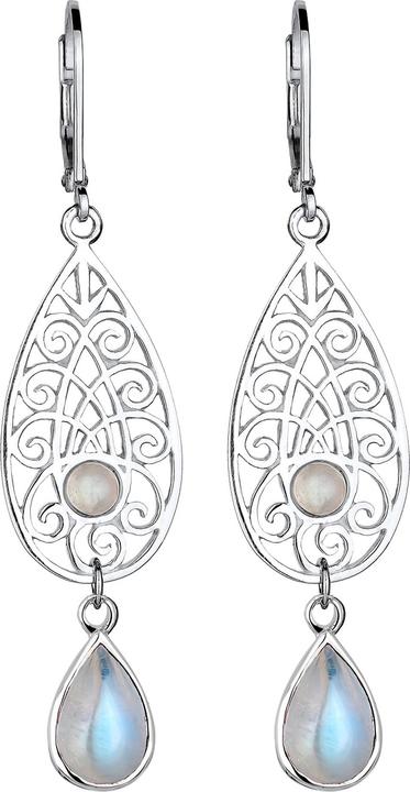 Produktbild Elli Ornament, Tropfen (925 Sterling Silber vergoldet, Mondstein)