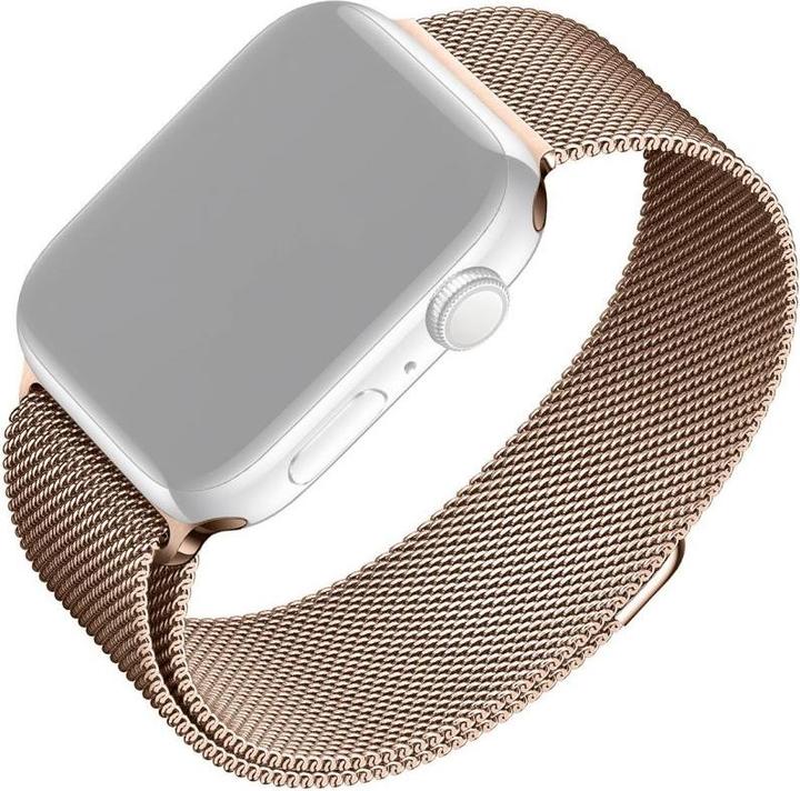 Actual product image Fixed Apple Watch Mesh Band, Rose Gold (Metal)
