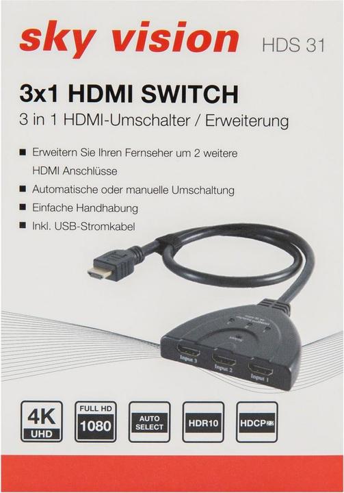 Actual product image Sky Vision HDMI switch
