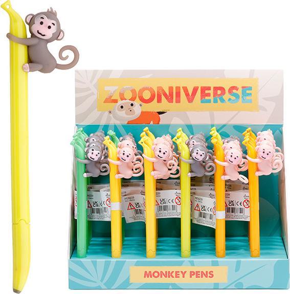 Produktbild Puckator Affe Banane feine Spitze Kugelschreiber Kuli (Pink, Gelb)