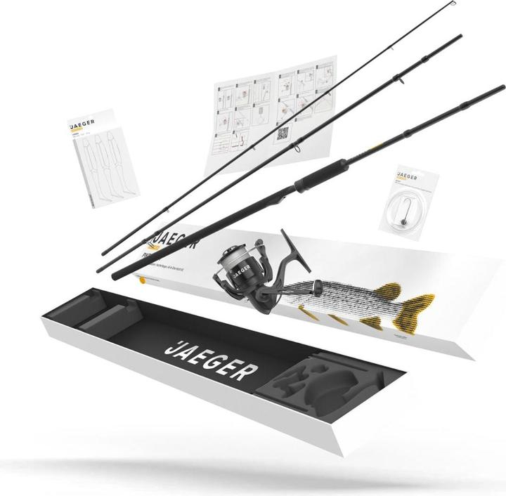 Produktbild Jaeger Pike Go Kit - Hecht Starter Combo (Allroundrute, 255 cm)