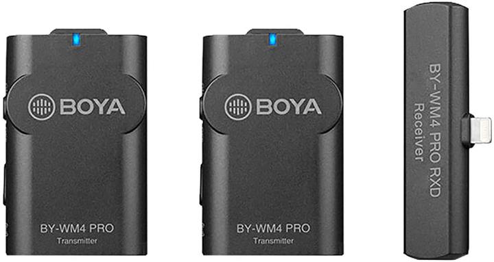 Actual product image Boya 2.4g wireless microphone for ios devices -2 tx+1 rx