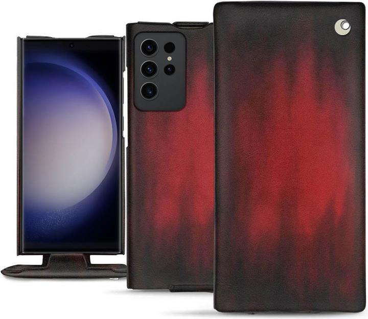 Actual product image Noreve Vertical leather shell (Samsung Galaxy S23 Ultra)