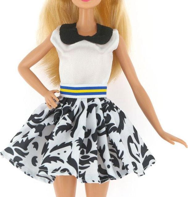 Immagine prodotto Hermex Abito moda per bambole Barbie Moda Nuova Collezione Bianco Nero