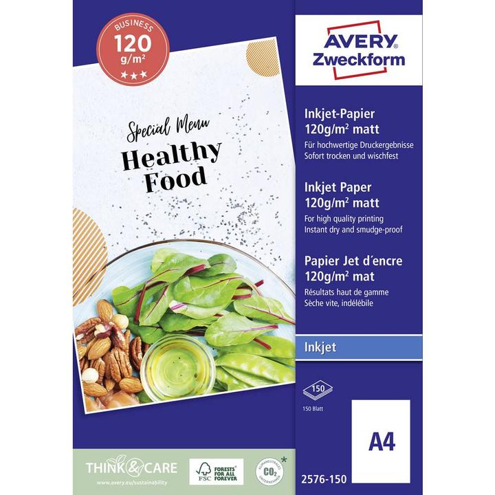 Immagine prodotto Avery Carta a getto d'inchiostro (120 g/m², 150 x, A4)