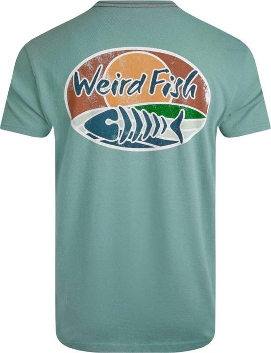 Actual product image Weird Fish Mens Land And Sea Graphic Back Print T-Shirt (4XL)