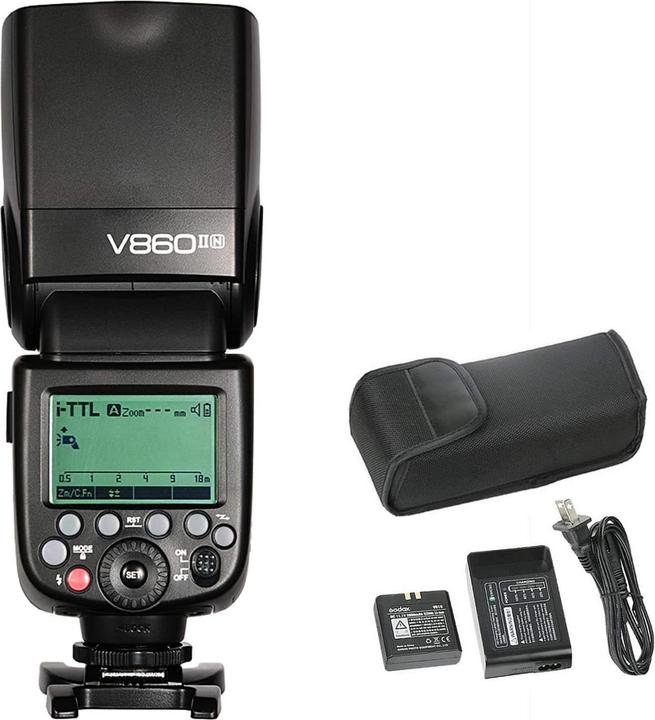 Actual product image Godox V860II Nikon (Plug-on flash, Nikon)