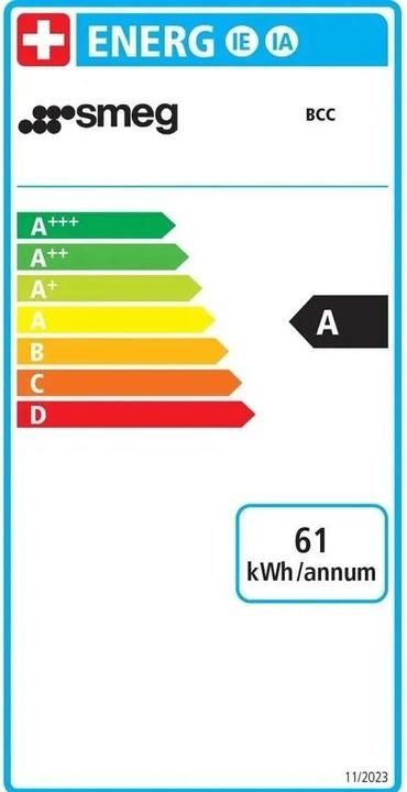 Energie-Label Smeg BCC11WHMEU