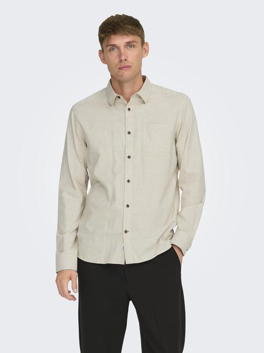 Produktbild Only & Sons Normal geschnitten Hemdkragen Hemd Hemd (XXL)