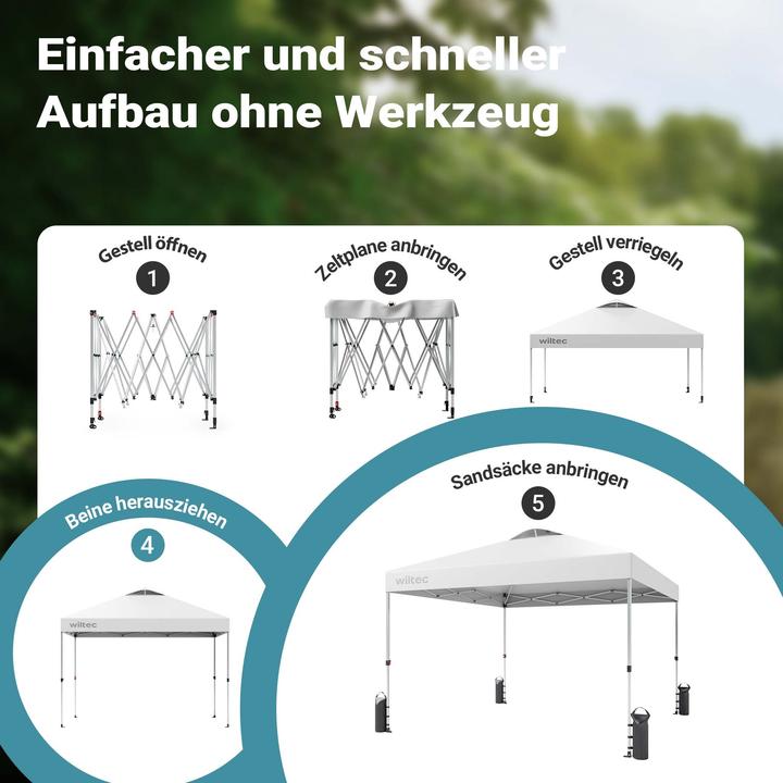 Produktbild Wiltec Pop up (300 cm, 300 cm)