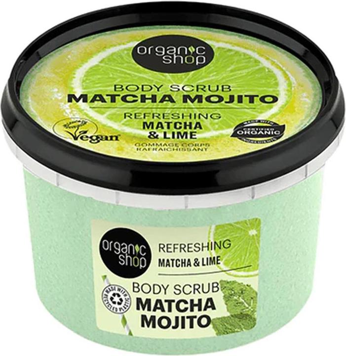 Organic Shop Erfrischendes Erfrischendes Matcha Mojito Körperpeeling 450Ml (450 ml)