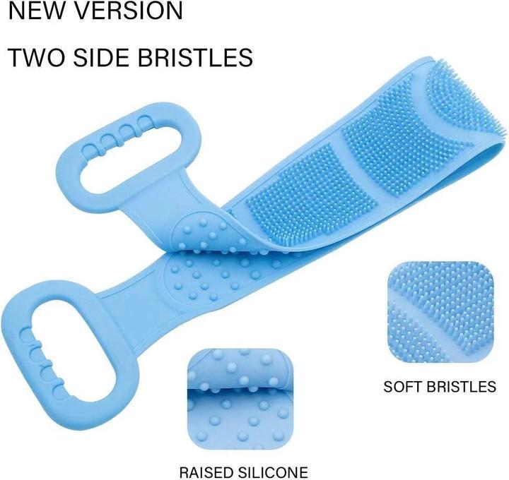 Immagine prodotto Cbx Silikon Duschgurt, Badebürste, Rückenbürste, Rückenschrubber