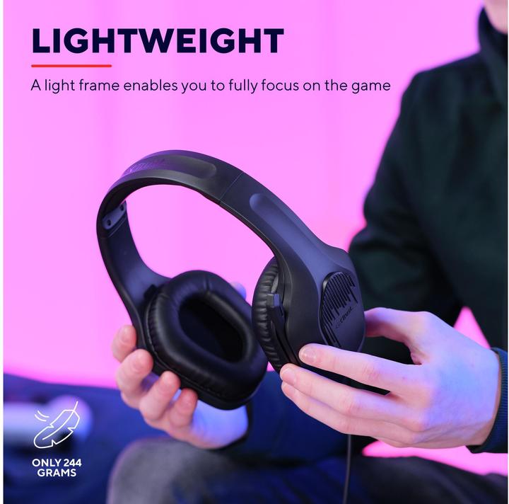 Produktbild Trust GXT415 ZIROX HEADSET – BLACK (Kabelgebunden)