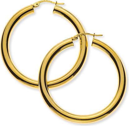 Natsumi Schmuck Creolen Gelbgold 18K/750 Ø 38mm Rund (750/18 K Gelbgold)