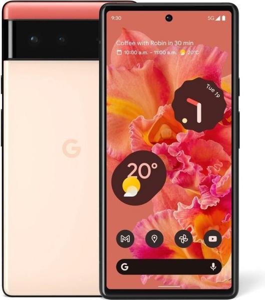 Actual product image Google Pixel 6 (128 GB, Kinda Coral, 6.40", SIM + eSIM, 50 Mpx, 5G)