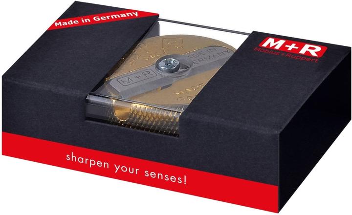 Produktbild M+r Doppel-Spitzer, aus Messing, rund, in Geschenkverpackung
