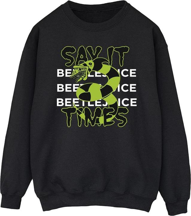 Beetlejuice Say It 3 Times Sweatshirt (4XL)