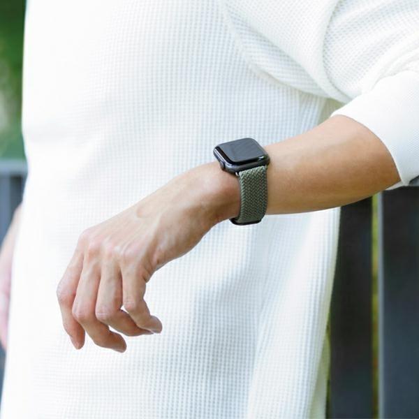 Produktbild Uniq Aspen Bracelet Tresse Apple Watch 44 42mm Gris Granite (Kunststoff)