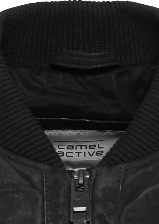 Produktbild Camel Active Leder-Steppjacke mit Strickkragen (50)