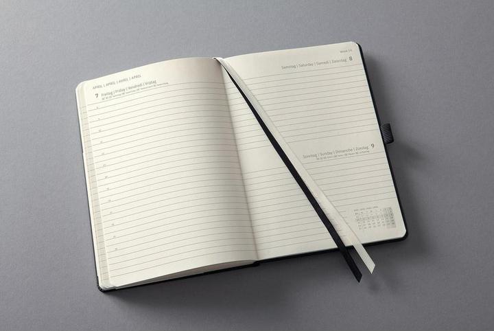 Actual product image Sigel Tageskalender 2026 C2610 1T/1S schwarz 21.3x14.8cm (German, French, Dutch, English)