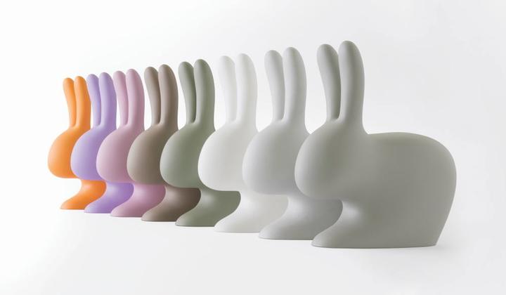 Image du produit Qeeboo Chaise pour enfant Rabbit Light Grey (Fauteuil pour enfants)