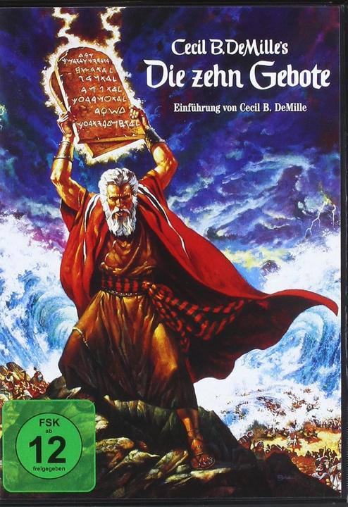 Actual product image The ten commandments (DVD, 1956, Spanish, English, Italian, German, French)