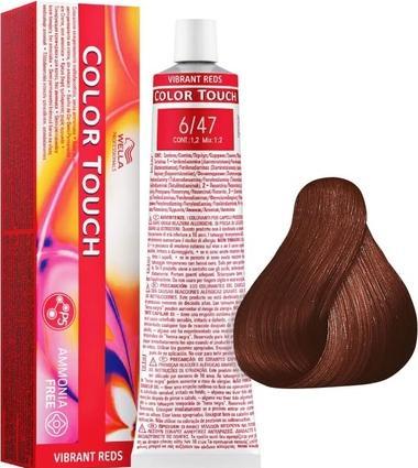 Produktbild Wella Color Touch Vibrant Reds (6/47 dunkelblond rot-braun 60ml)