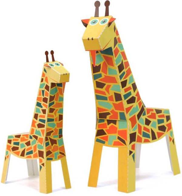 Actual product image Pukaca Paper toys. Maxi Giraffes