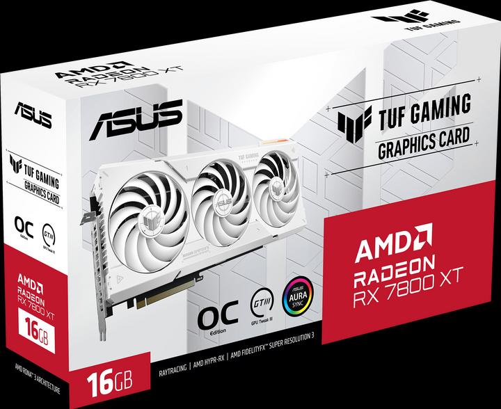 Produktbild ASUS TUF Gaming Radeon RX 7800 XT White OC Edition (16 GB)