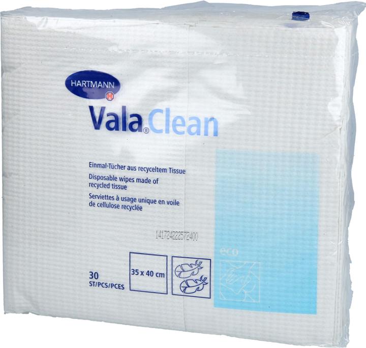 Produktbild Hartmann Vala Clean Einmal-Tücher aus recyceltem Tissue 35 x 40 cm, 30 St. Tücher (30 x)