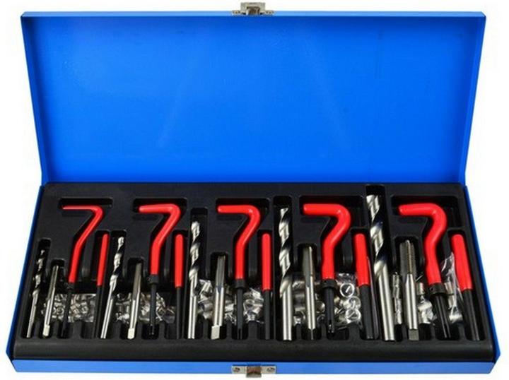 GEKO Kit di riparazione della filettatura M5-M12, 131 pezzi.