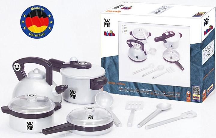 Actual product image Theo Klein WMF pot and kitchen utensil set