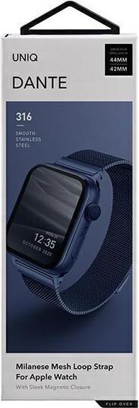Actual product image Uniq Unique strap Dante Apple Watch Series 4/5/6/7 (44 mm, Stainless steel)