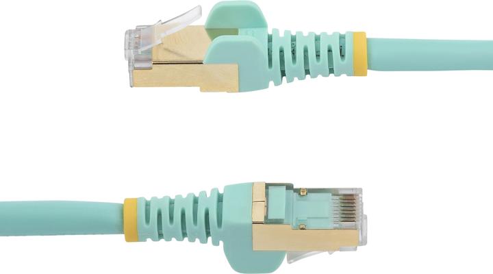 Image du produit StarTech Câble de brassage Cat6a 1m Aqua (U/FTP, CAT6a, 1 m)