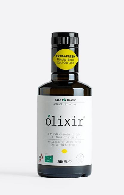 Produktbild Ólixir Natives Olivenöl extra mit Zitrone (250 ml)