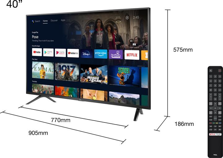 Actual product image TCL 40S5200 (40", S5200, LCD, Full HD, 2022)