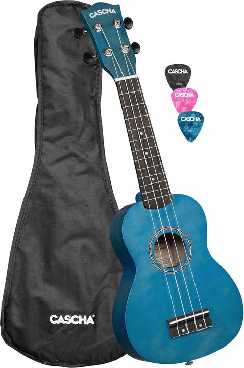 Soprano Ukulele Linden Blue (incl. Bag unpadded, 3 Picks) (Sopran)