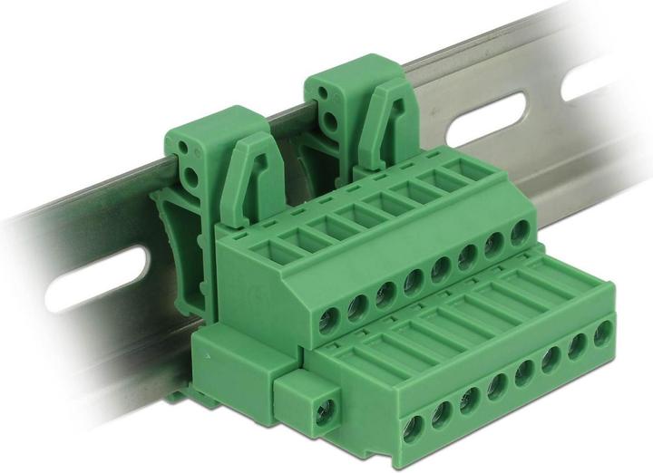 Actual product image Delock Terminal block set for top hat rails (Rackmount kit)