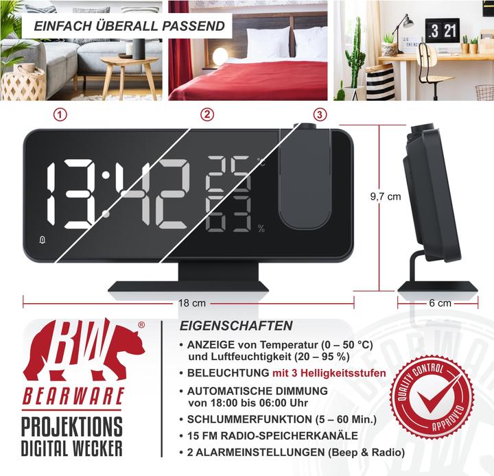 Actual product image CSL Radio alarm clock