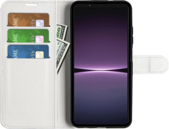 Produktbild Cover-Discount Sony Xperia 1 V - Leder Etui Hülle weiss (Sony Xperia 1 V)