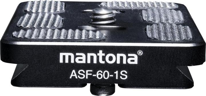 Image du produit mantona Fortress ASF-60-1S Plaque de fixation rapide compatible Arca-Swiss, 60x44 mm, pour p.ex. Fortress (Trépied Plaque de changement rapide)