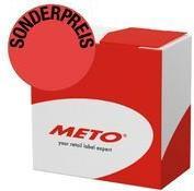 Produktbild METO Aktionsetiketten "SONDERPREIS", rot / schwarz rund, Durchmesser: 50 mm, permanent haftend