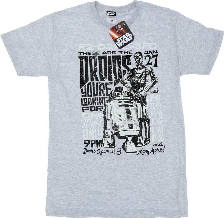 Produktbild Star Wars R2D2 And C3PO Rock Poster TShirt (M)