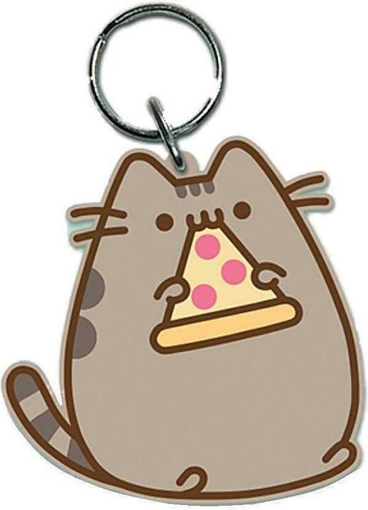 Pusheen Gummi Schlüsselanhänger Pizza