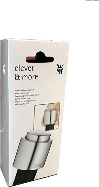 Produktbild WMF Weinverschluss Weinflaschenverschluss Aufschrift Clever&More Edelstahl matt (Weinverschluss)