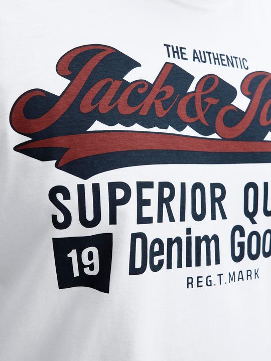 Actual product image Jack & Jones Jjelogo Tee Ss Oneck 2 Col Aw25 Noos Pls (4XL)