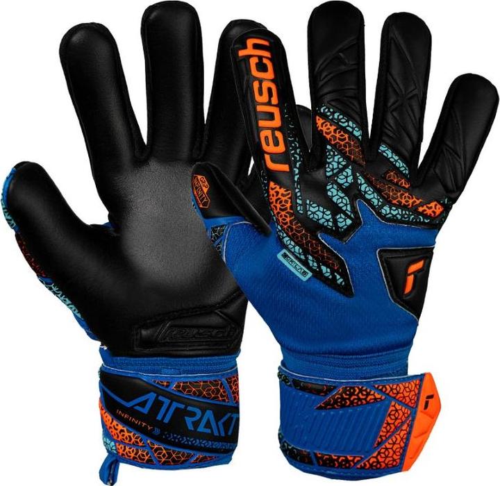 Electric Blue, Shocking Orange, Black