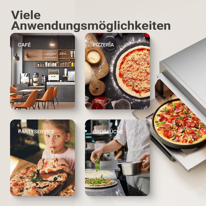 Produktbild Wiltec Pizza-Backofen (Pizzaofen Gastro)