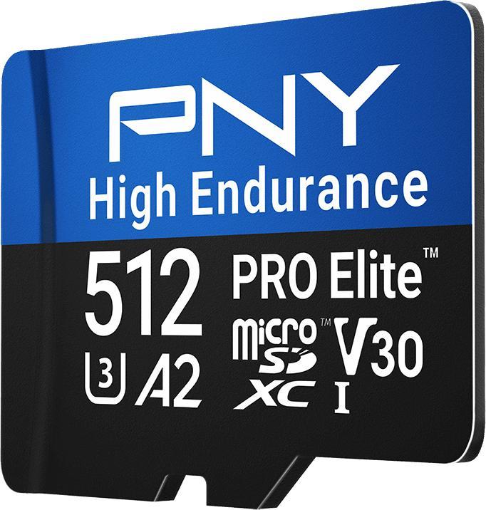 Image du produit PNY Microsd Pro Elite High (512 Go, microSD, U3)