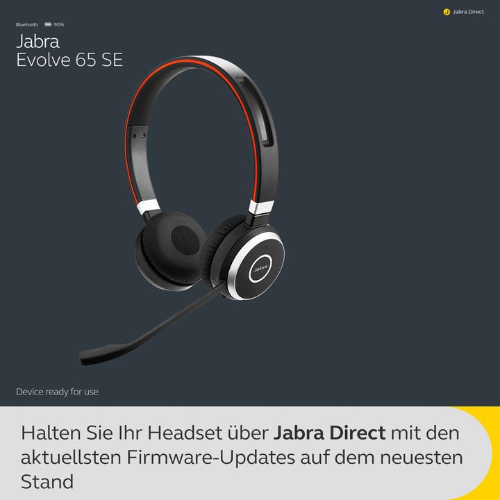 Produktbild Jabra Evolve 65 UC Duo (Kabellos, USB-A)